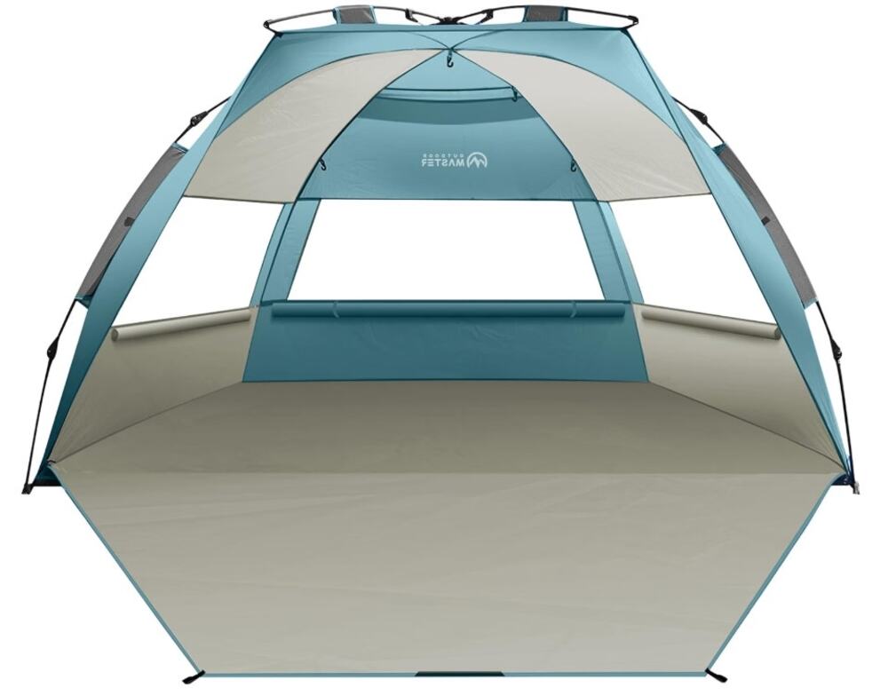 OutdoorMaster Pop Up Beach Tent 3-4 Person UPF 50+ Sun Shelter - Open Box